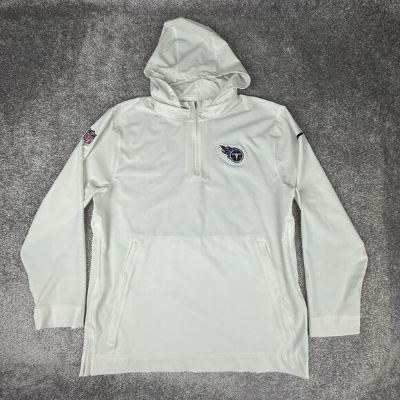 Nike Tennessee Titans On Field Lightweight Hoodie Mens Large White Team Issued - Picture 1 of 9